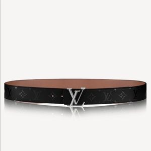 AUTHENTIC LV Pyramide buckle graphic belt